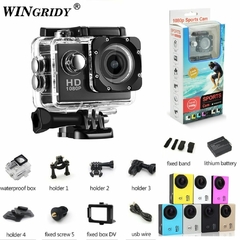 Action Camera 2.0 Inch Screen 170 ° Wide Angle Sport Wifi Camera 1080P HD Waterproof Diving Skydiving - comprar online