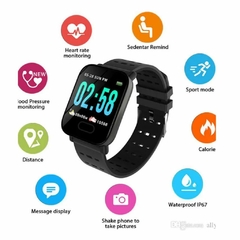 Relogio Smartwatch Inteligente A6 Corrida Batimentos Android - comprar online
