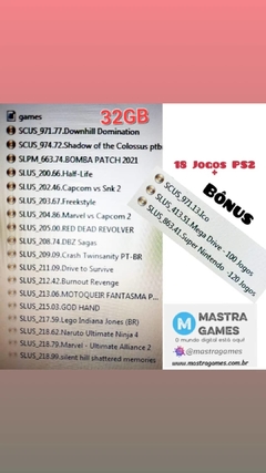 PLAYSTATION 2 - PS2 - USB - Edição Super Nintendo. O melhor dos games em um único aparelho, mais de 200 jogos com os melhores clássicos de todos. - loja online