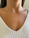 Choker bolinha na prata 925.