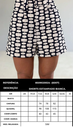 SHORTS BIANCA PRETO - Pri.closet