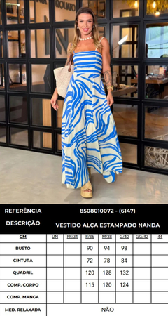 VESTIDO NANDA ESTAMPADO AZUL - Pri.closet