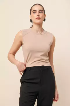 BLUSA MALHA DETALHE OMBROS