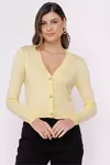 Cardigan Tricot Curtinho AMARELO