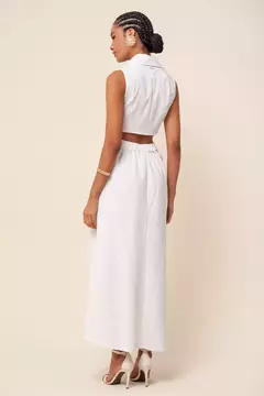 VESTIDO RISCA DE GIZ MIDI - comprar online