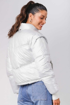 Jaqueta colete puffer foil - comprar online