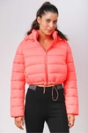 Jaqueta puffer cropped