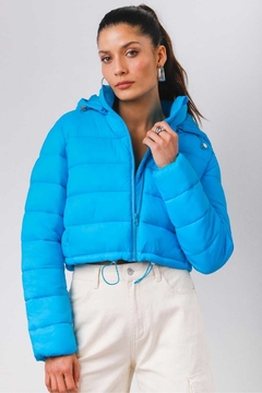 Jaqueta puffer cropped - Pri.closet