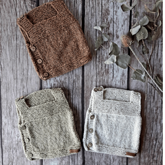 Chaleco básico lana tejido artesanal - comprar online