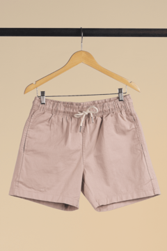 SHORT SARJA LISO ROSA