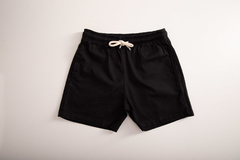 SHORT SARJA LISO PRETO