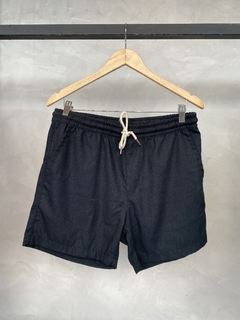 SHORT LINHO ALFAIATARIA PRETO