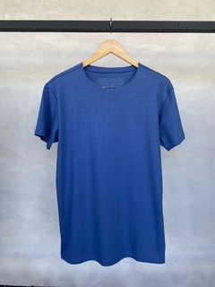 CAMISETA BASICA A FIO AZUL ROYAL