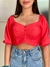 CROPPED VERMELHO ALFAIATARIA