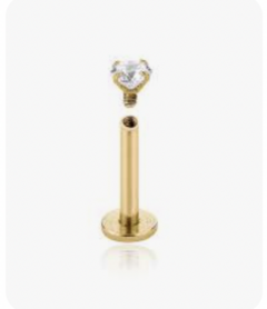 Oro Labret Cristal 1,5mm