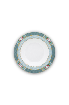 PLATO SOPA 21,5 CM AZUL BLUSHING BIRDS