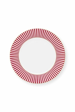 PLATO ROYAL STRIPE ROSA OSCURO 26,5CM