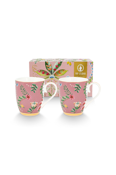 SET 2 MUGS LA MOJORELLE ROSA - comprar online