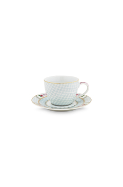 TAZA DE CAFE BLANCA BLUSHING BIRDS - comprar online