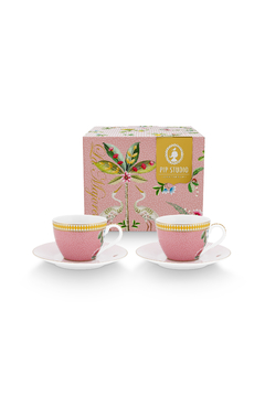 SET 2 TAZA CAFE LA MAJORELLE ROSA - comprar online