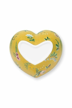 BOWL FUENTE HORNO CORAZON LA MAJORELLE AMARILLO 22 CM - tienda online