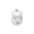 POTE DE PORCELANA C/ TAMPA BORBOLETAS 660ML