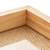 BANDEJA DE MADEIRA PINUS C/ SISAL NATURAL 45X30CM - comprar online