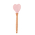 COLHER DE SILICONE C/ CABO DE BAMBU HEART ROSA - comprar online