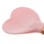 COLHER DE SILICONE C/ CABO DE BAMBU HEART ROSA - Cutie Home Decor ®