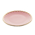 PRATO RASO DE PORCELANA EGG ROSA MATT 27CM | WOLFF