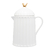 BULE DE CERÂMICA COLIBRI C/ TAMPA BRANCO 600ML - Cutie Home Decor ®