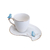 CJ DE 6 XÍCARAS DE CAFÉ PORCELANA CUTE BIRDS DESIGN PLATE 90ML - comprar online