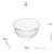 CJ DE 4 BOWLS DE CRISTAL PEARL INCOLOR 14CM - loja online