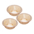 CJ DE 3 BOWLS CRISTAL CHUMBO PEARL ÂMBAR METALIZADO 14x5