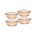 CJ DE 4 BOWLS DE CRISTAL PEARL ÂMBAR 12x4