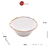 BOWL EM MELAMINA BAMBU BRANCO 15x6CM - loja online