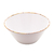 SALADEIRA EM MELAMINA BAMBU BRANCO 25x12CM