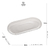 TRAVESSA DE CRISTAL OVAL PEARL INCOLOR 30CM - loja online