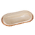 TRAVESSA DE CRISTAL OVAL PEARL ÂMBAR 24X12CM