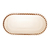 TRAVESSA DE CRISTAL OVAL PEARL ÂMBAR 24X12CM - comprar online