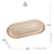 TRAVESSA DE CRISTAL OVAL PEARL ÂMBAR 24X12CM - loja online