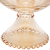 SALADEIRA DE CRISTAL C/ PÉ PEARL ÂMBAR 21X19CM - Cutie Home Decor ®