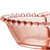 CJ DE 4 BOWLS DE CRISTAL CORAÇÃO PEARL ROSA 13X10,5CM - Cutie Home Decor ®