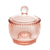 MELEIRA DE CRISTAL C/ COLHER PEARL ROSA - Cutie Home Decor ®