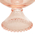 TAÇA DE CRISTAL C/ PÉ CRISTAL PEARL ROSA 21CM | WOLFF - loja online