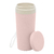 COPO TÉRMICO DE BAMBU E PP C/ ALÇA E TAMPA ROSA 310ML - Cutie Home Decor ®