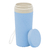 COPO TÉRMICO DE BAMBU E PP C/ ALÇA E TAMPA AZUL 310ML - Cutie Home Decor ®