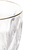 TAÇA DE VIDRO DIAMOND COM FIO DE OURO - Cutie Home Decor ®