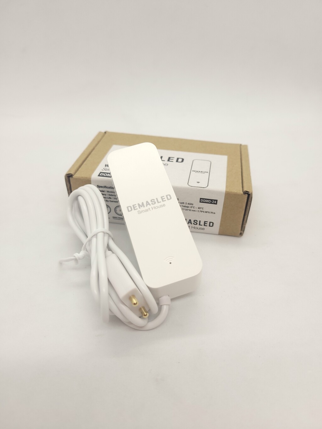 MOBI Smart Home Sensor de fugas de agua WiFi de 2.4 GHz, sensor de agua,  alarma detector de agua; detector de fugas de agua e inundaciones,  aplicación