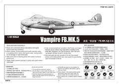 Kit Trumpeter - Vampire FB.MK.5 - 1:48 - 02874 en internet